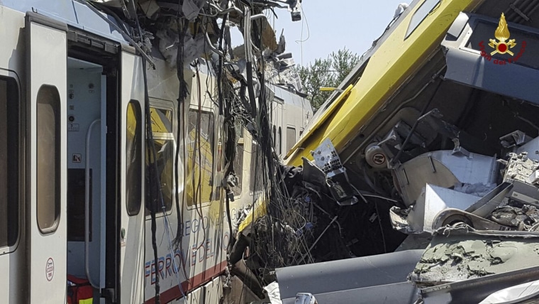 Image: Train crash in Italy