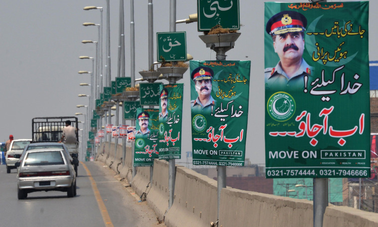 Pakistan Poster Campaign Calls For Martial Law Pop Up Across Country