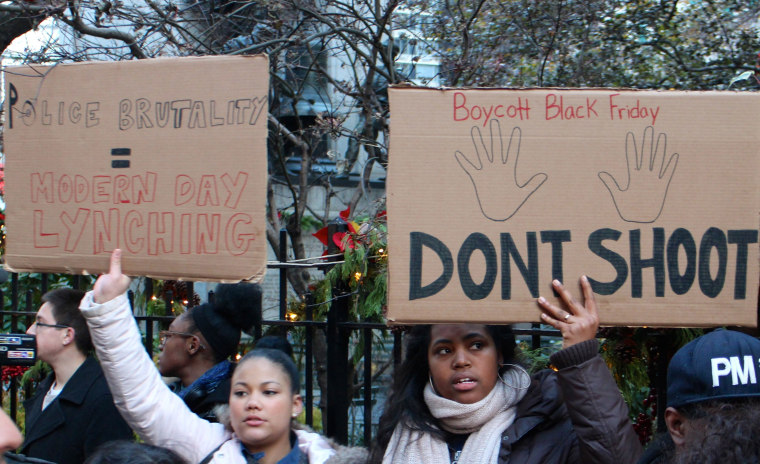 Protest in New York against Ferguson grand jury decision