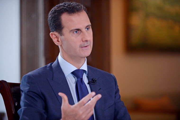 Syrian President Bashar Assad is interviewed by NBC News.