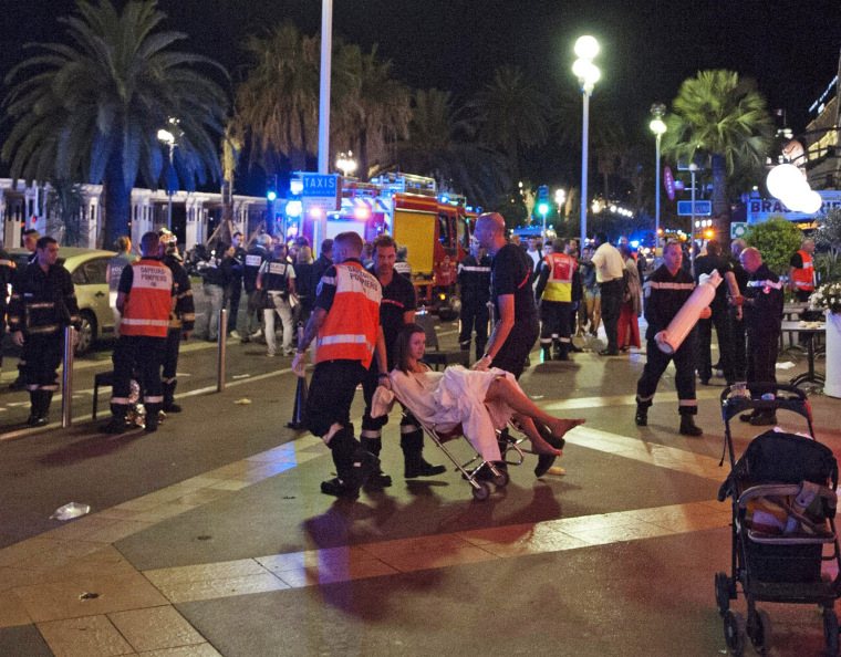 Image: Truck crashes into crowd at Bastille Day celebrations in Nice