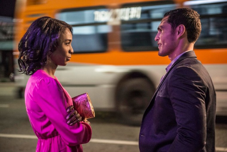 Paige (Angelica Ross) and James (Christian Ochoa) on "Her Story."