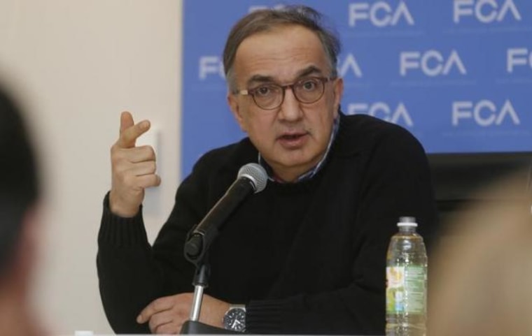 Sergio Marchionne, CEO of Fiat Chrysler, speaks at the North American International Auto Show in Detroit