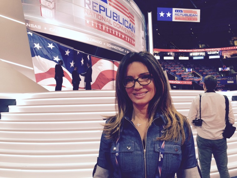 Ileana Garcia, who founded Latinas for Trump, at the Republican National Convention.