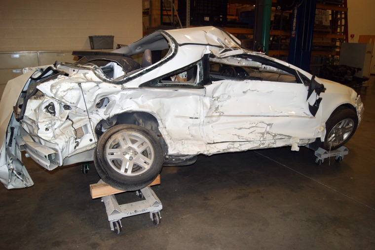 Image: Pediatric nurse Brooke Melton, 29, died in this 2005 Chevy Cobalt on March 10, 2010, when the ignition allegedly shut off as she drove down a highway on a rainy night in Georgi