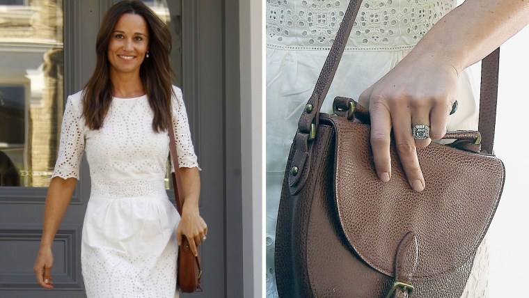 Newly Engaged Pippa Middleton Beams As She Steps Out In London