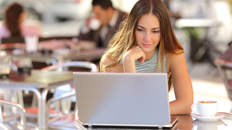 Woman on the computer