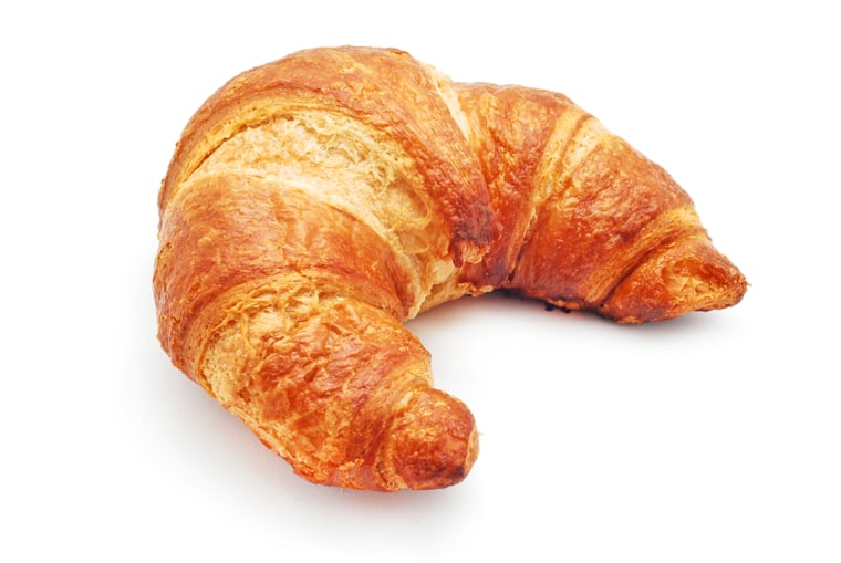 Croissant ("kwah-SAHN"; "KWAH-sawn"; "kruh-SAHNT")