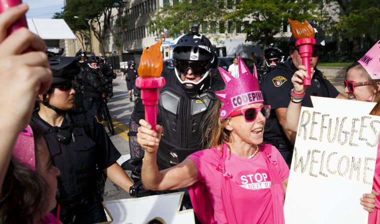 Image: Protests at the Republican National Convention in Cleveland, Ohio