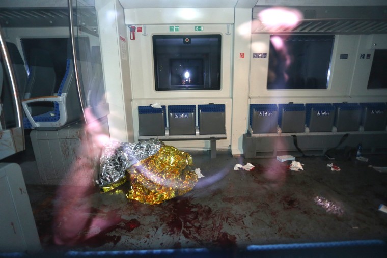 Image: Blood in the interior of a German regional train