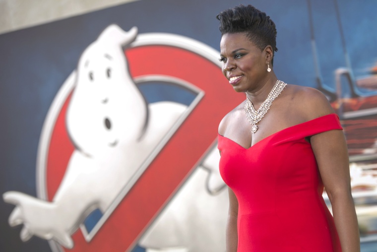 Image: Actress Leslie Jones attends the Los Angeles Premiere of "Ghostbusters" in Hollywood