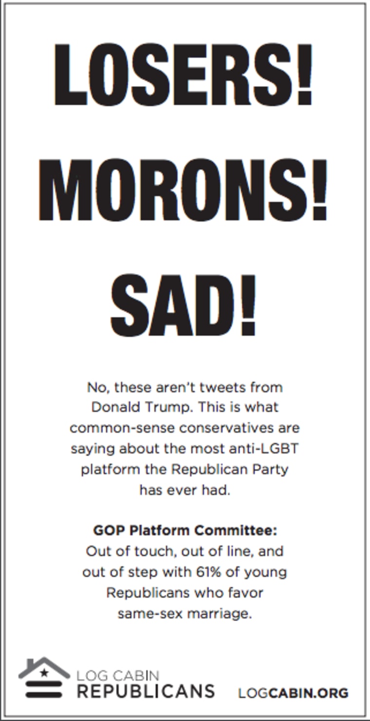 Log Cabin Republicans USA Today Advertisement