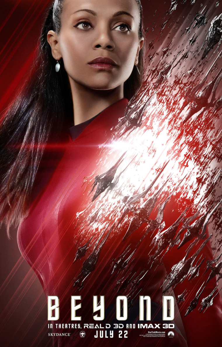 Zoe Saldana Star Trek Movie Poster