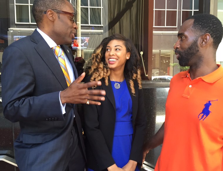 Telly Lovelace, Leah LeVell and Paris Dennard discuss a busy day two at the Republican National Convention on July 19.