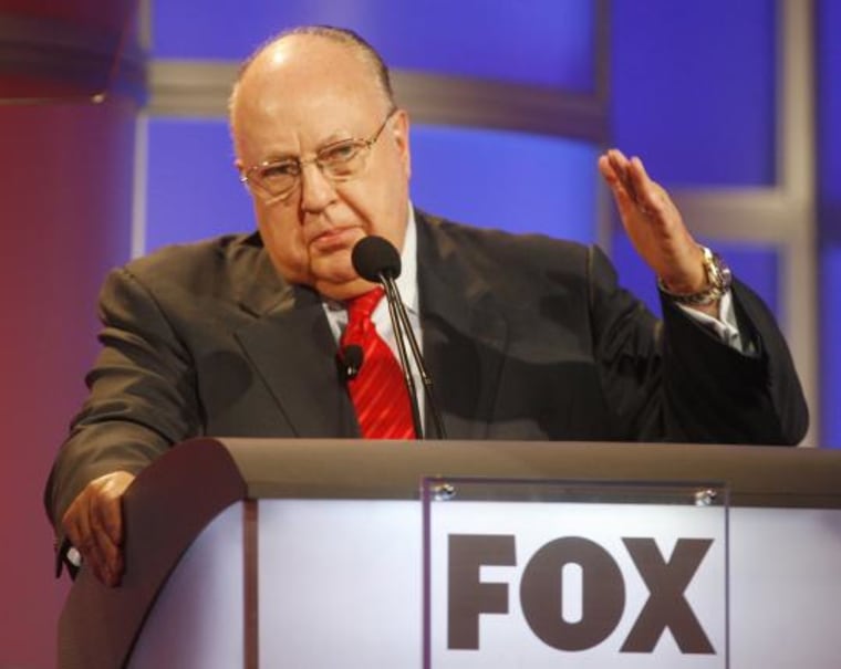 File photo of Roger Ailes, chairman and CEO of Fox News  in Pasadena