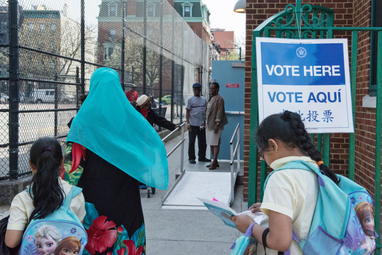 New Yorkers Head To The Polls To Vote In The State's Primary