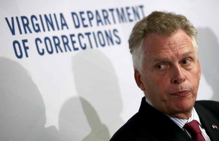 Image: Virginia Governor Terry McAuliffe Holds Events In Alexandria