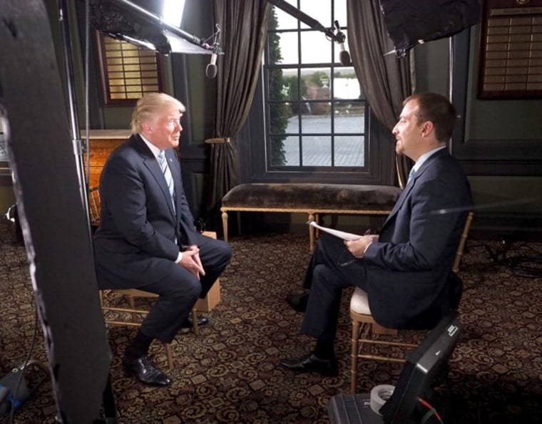 Donald Trump appears on NBC's Meet the Press