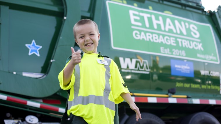 EThan Dean cystic fibrosis garbage truck