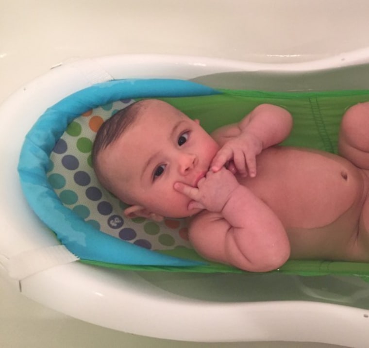 Baby in bath