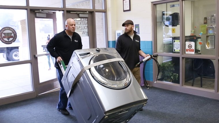 Program in which Whirlpool gave washers and dryers to schools