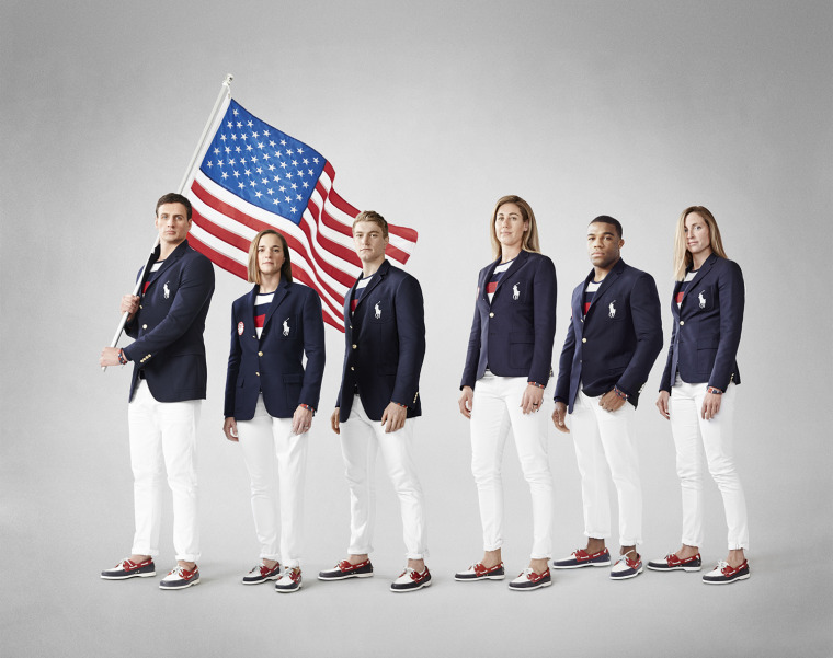 A look at the complete outfit that will be worn in Rio at the Opening Ceremony.