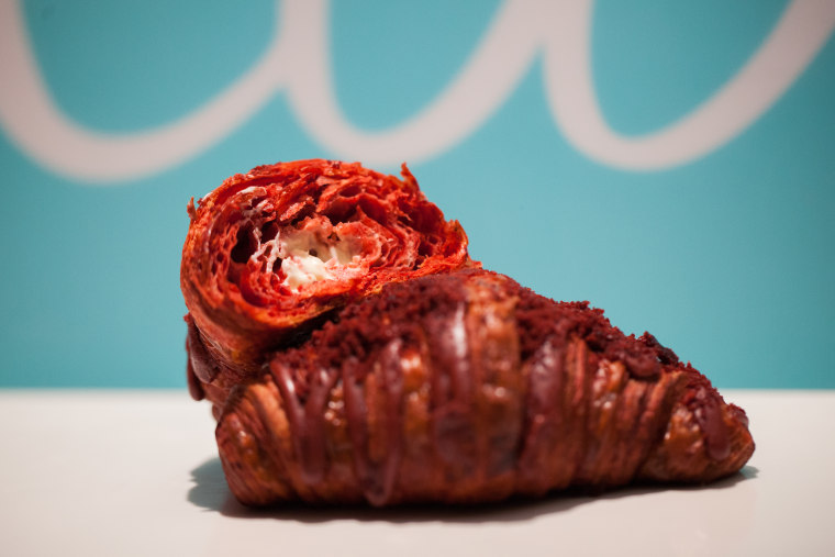 Union Fare's Red Velvet Filled Croissants