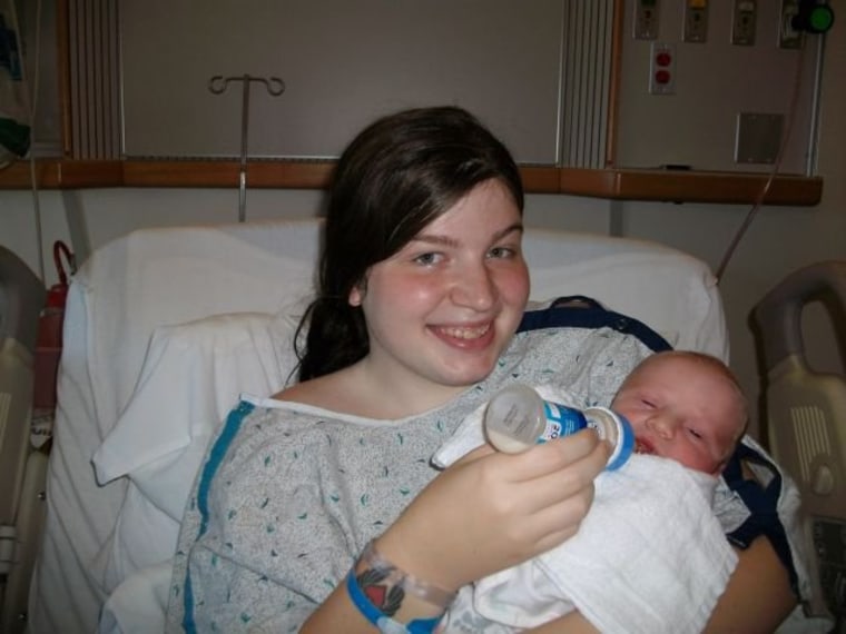 Jennifer Corter with newborn