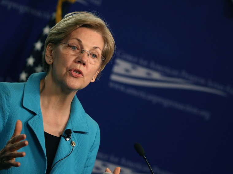 Image: Sen. Elizabeth Warren (D-MA) Speaks At The Center For American Progress On The American Middle Class