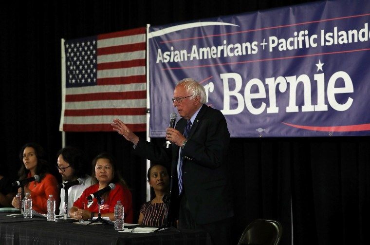 Image: Bernie Sanders Holds Campaign Rally In Palo Alto, CA