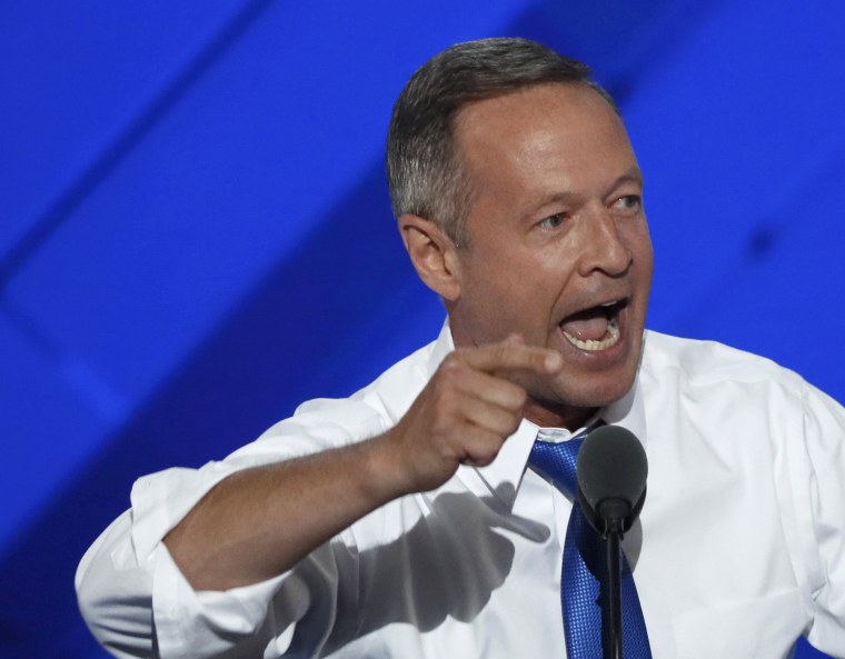 Image: Former Governor of Maryland O'Malley speaks on the third day of the Democratic National Convention in Philadelphia