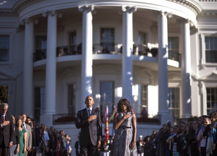 President Obama, First Lady Hold Moment Of Silence On Anniversary Of 9/11 Attacks