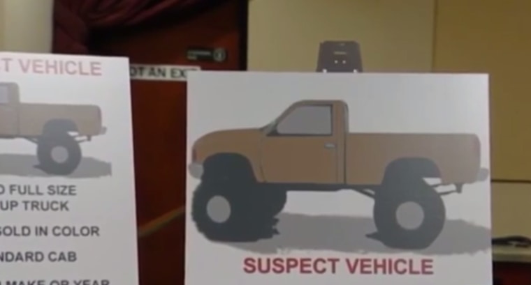 A drawing of the vehicle from which suspects allegedly shot two Sikh men.