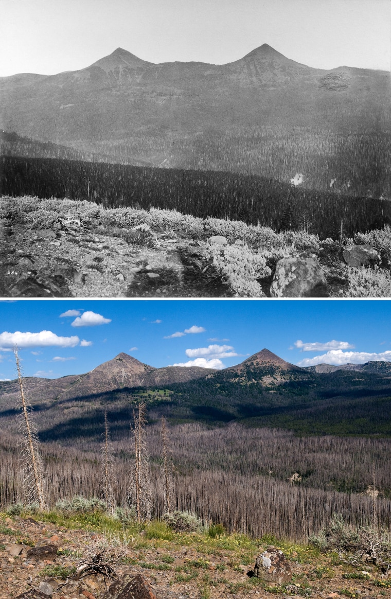 Image: Yellowstone's Mounts Doane and Stevenson