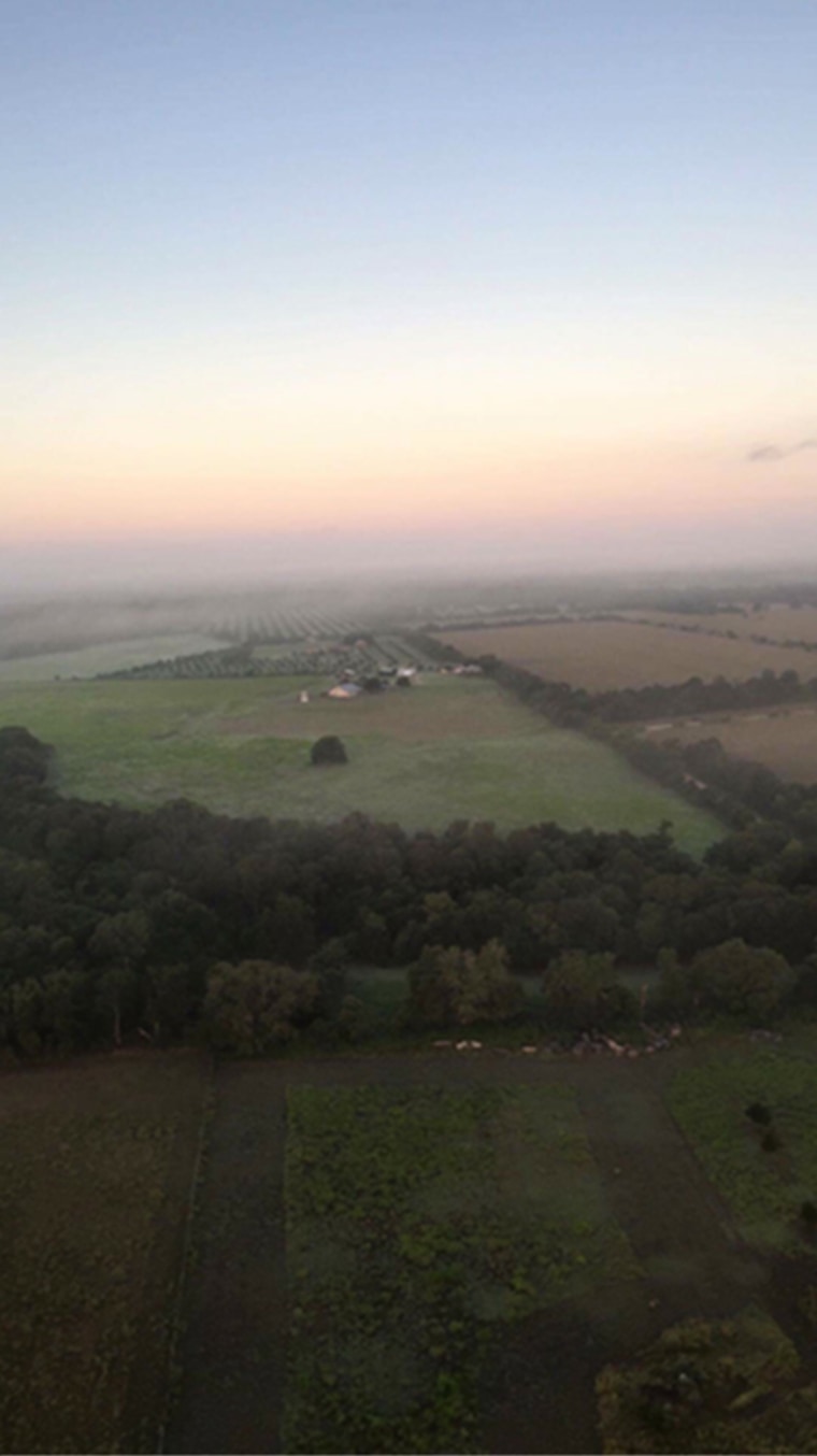 Image: Matt Rowan sent this photo from inside the balloon to a Facebook group