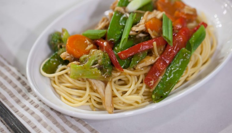 Chicken and vegetable lo mein recipe