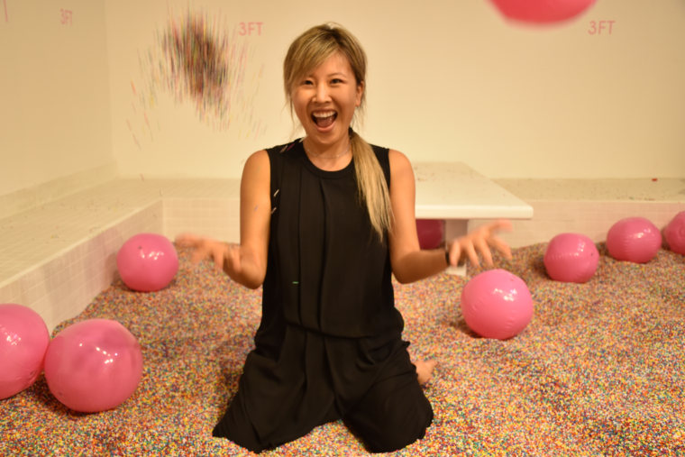 Pool of sprinkles at the Museum of Ice Cream