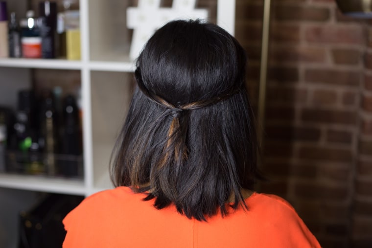 the 5 minute updo: braided gibson tuck