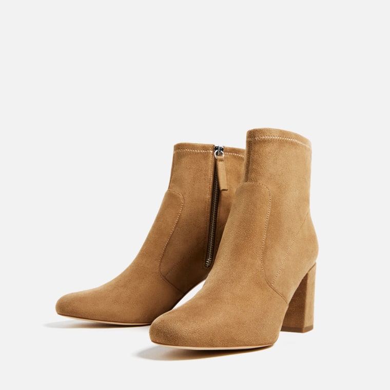Zara elastic high heel boots