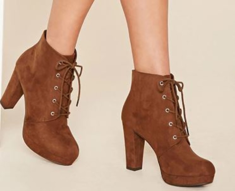 Forever 21 lace up boots