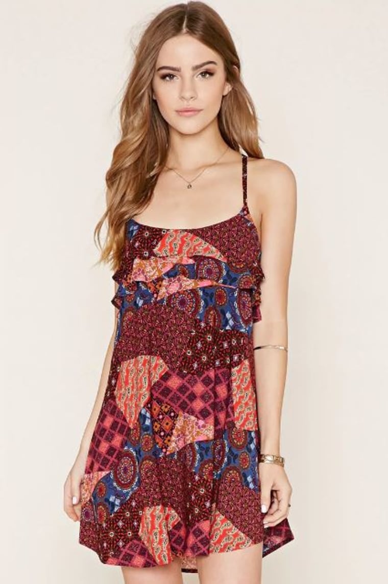 Forever 21 patchwork cami dress