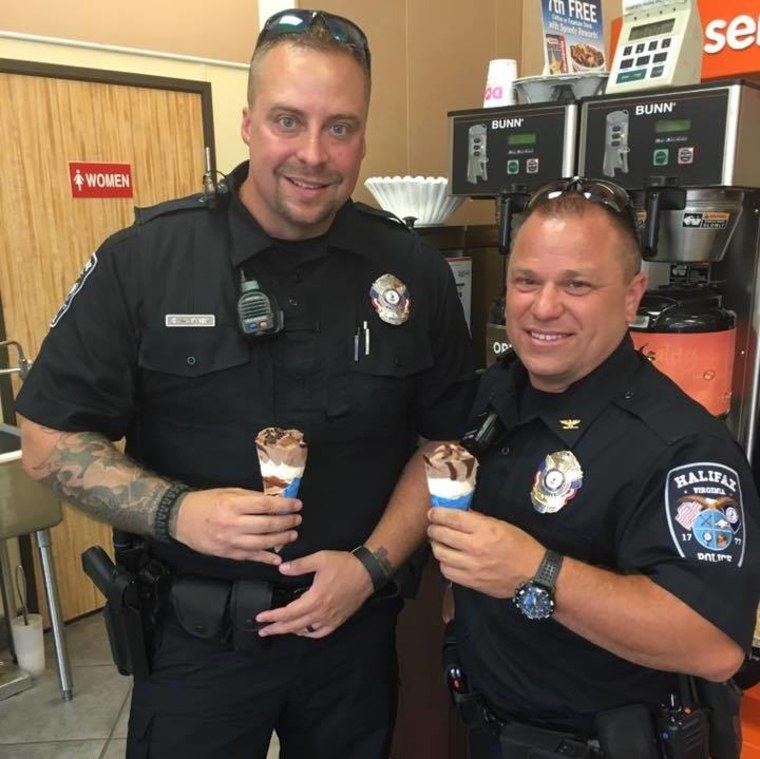 halifax police hand out ice cream