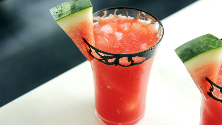 Watermelon rum cocktail