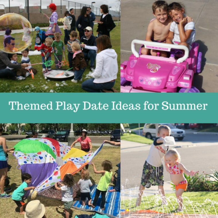 Examples of themed play dates