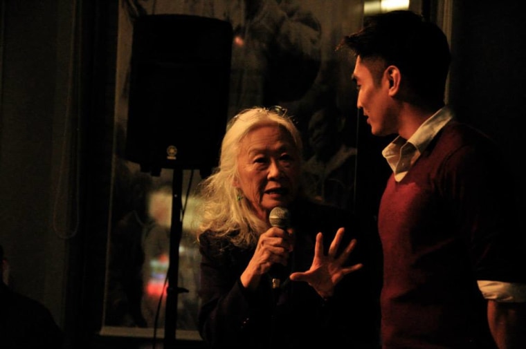 Maxine Hong Kingston at the Lacuna Giving Circle's 2013 launch.