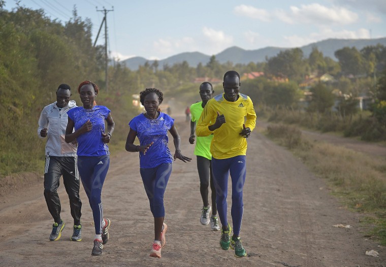 Image: Team Refugees Olympians train on July 25