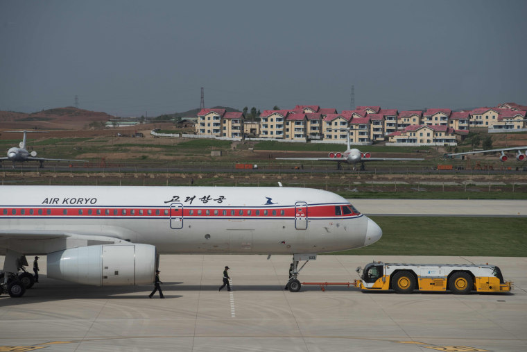 Image: An Air Koryo jet in Pyongyang, North Korea, on May 12, 2016
