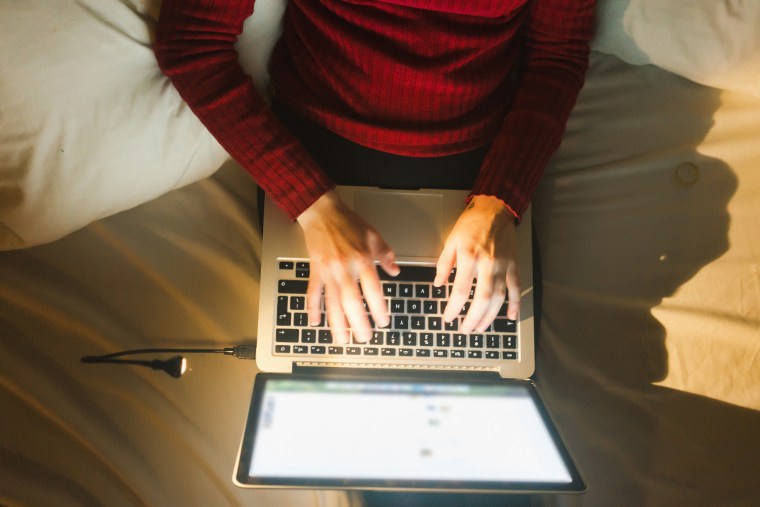 Woman with laptop