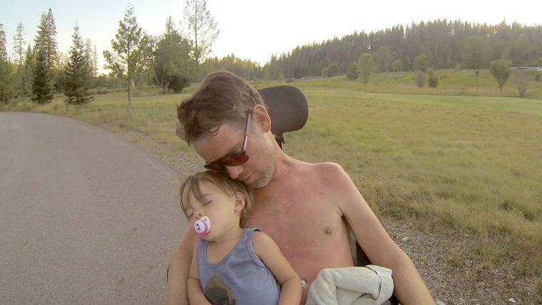 Rivers and his dad.