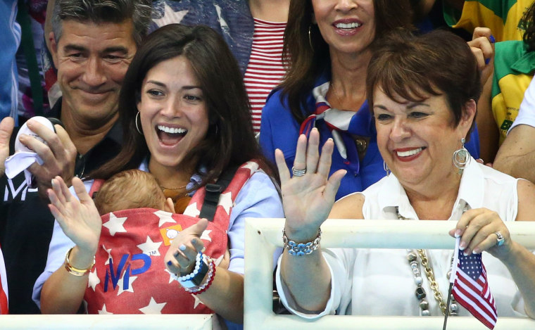 Phelps fiance, Nicole Johnson, son Boomer